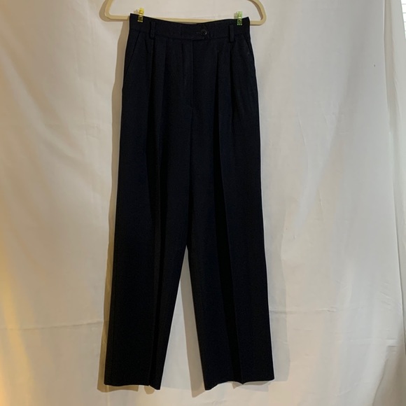 Vintage Escada dark navy, pleated front pants, size 6, excellent condition - Picture 1 of 4